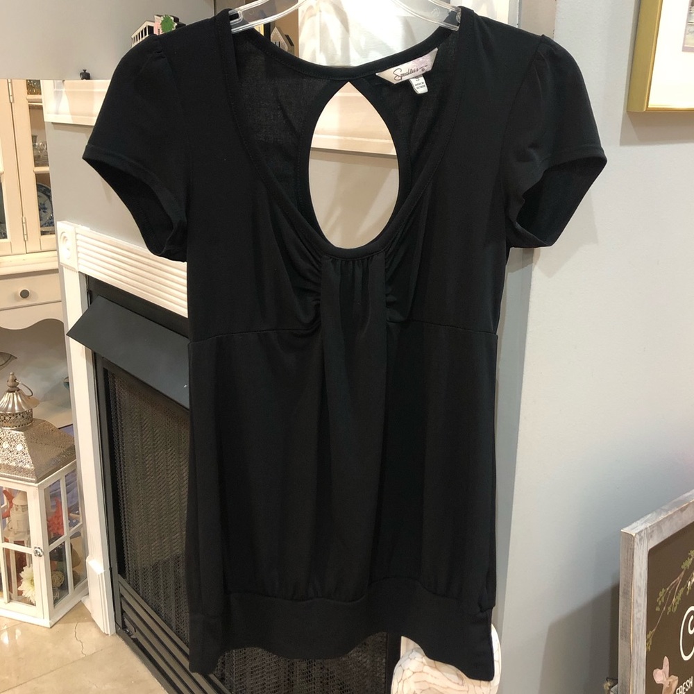 Speechless Women’s  Short Sleeve Blouse Top